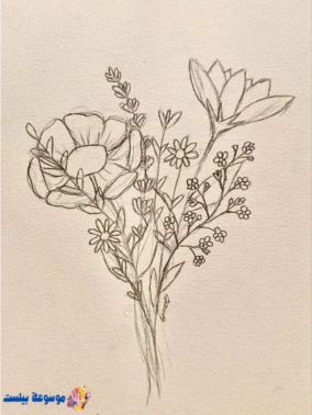  رسم الزهور والأشجار